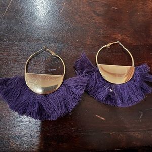 Big tassel earrings